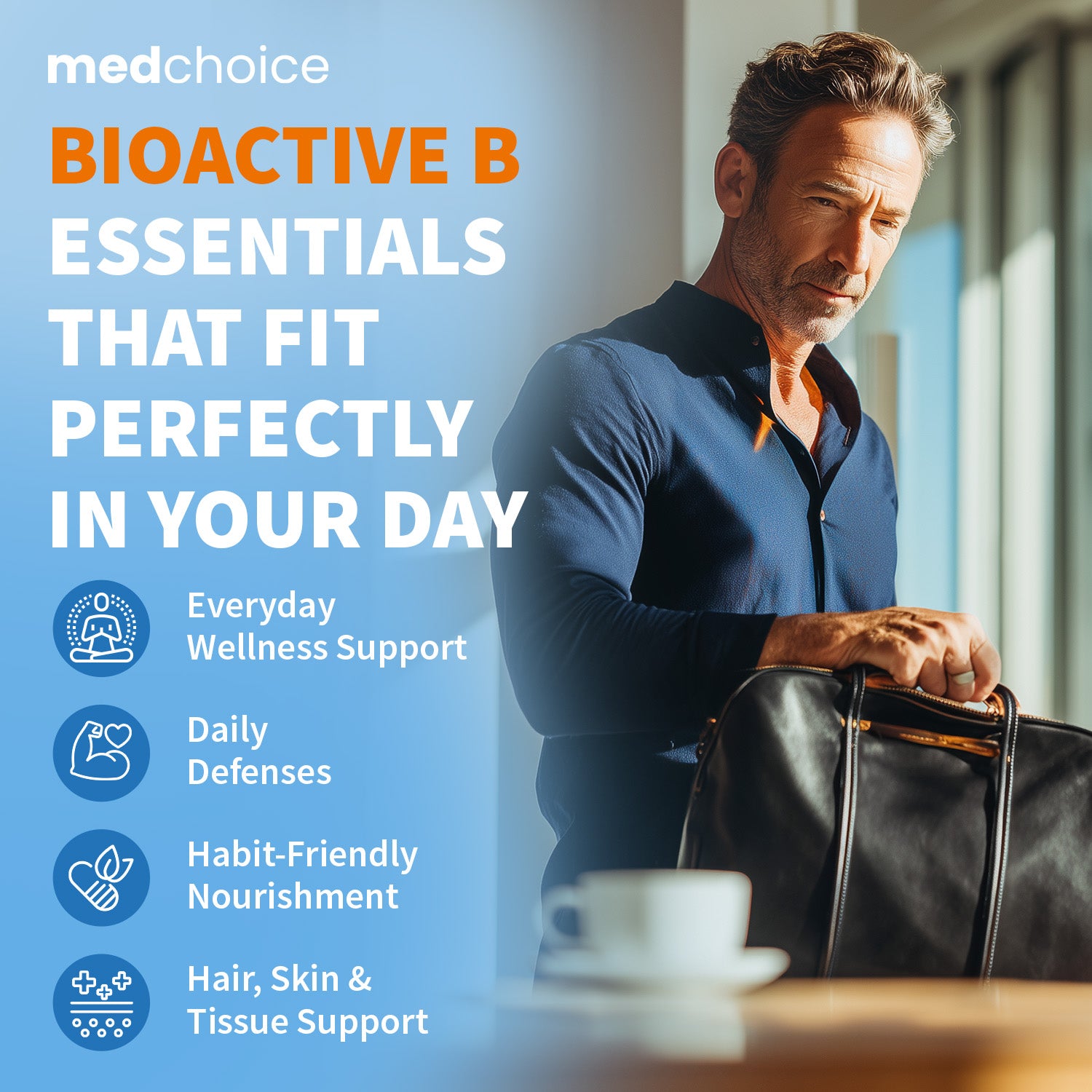 9-in-1 Vitamin B Complex - Methylated Multivitamin with B12 Methylcobalamin, Methylfolate, L-5-MTHF & Vitamin C - Methylated B Complex for Women & Men - Non-GMO, Gluten-Free, & Vegan