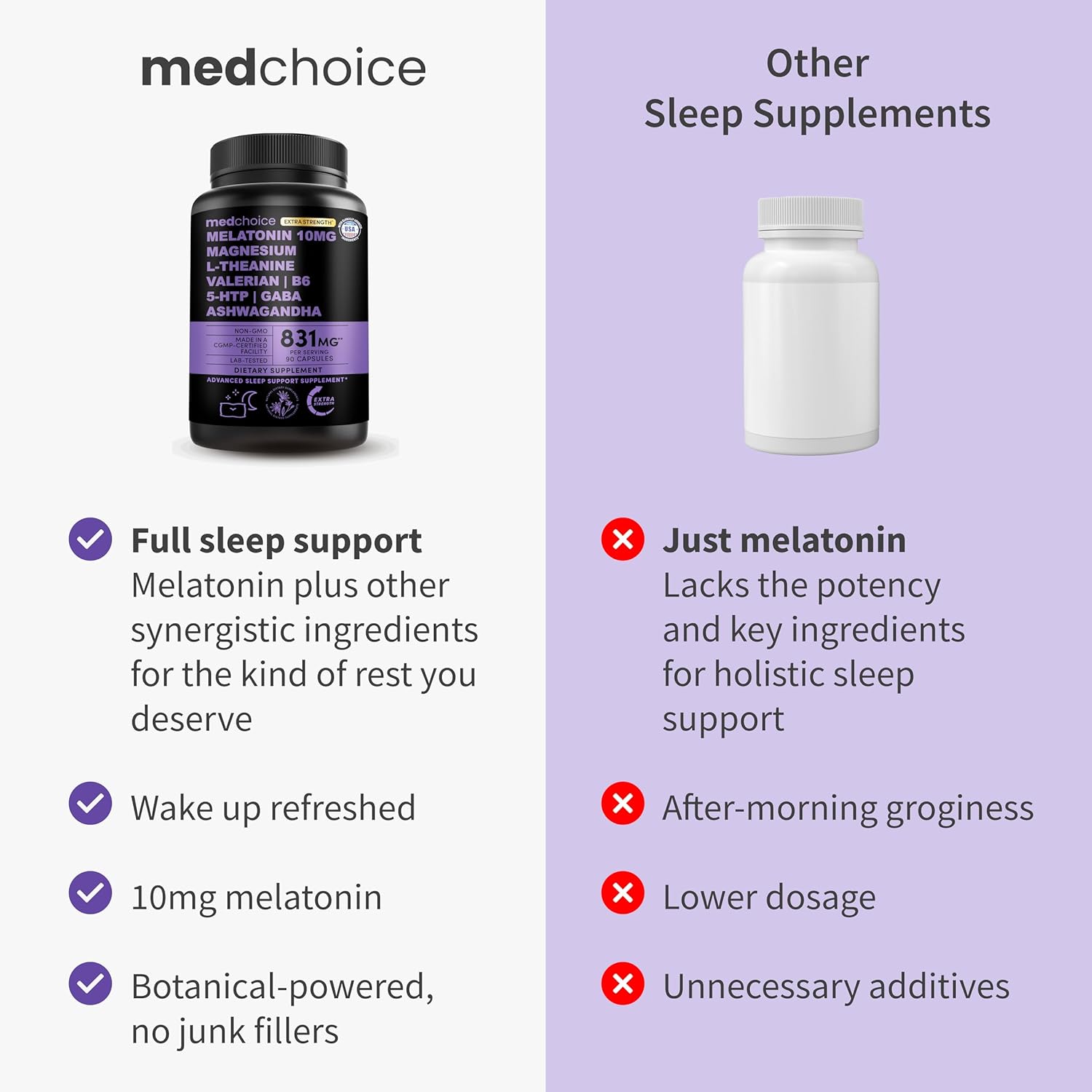 12-in-1 Melatonin Sleep Capsules - Extra Strength