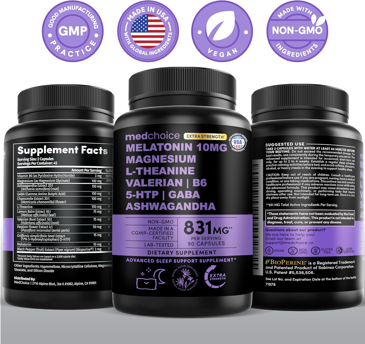 12-in-1 Melatonin Sleep Capsules - Extra Strength