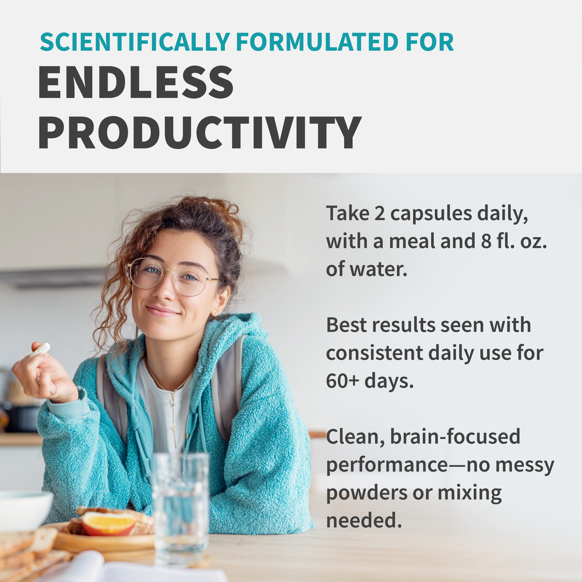 12-in-1 Nootropic Brain Supplement with Caffeine Anhydrous: Ginkgo Biloba for Brain Support, Memory and Focus - B12, Alpha GPC, L Theanine and Choline Supplements with Bioperine with 1321mg - MedChoice