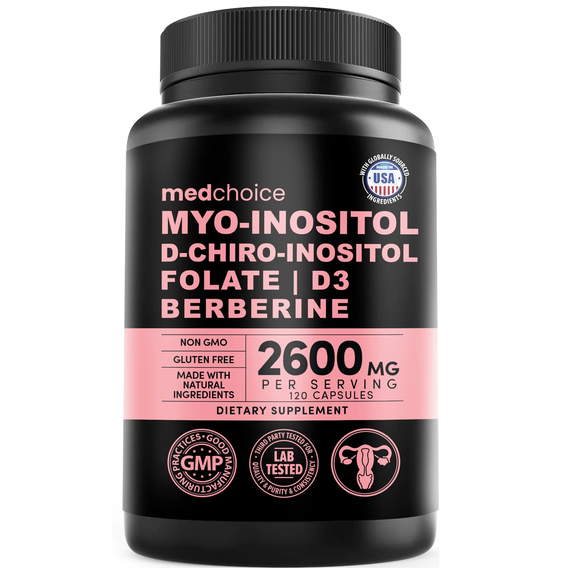 14-in-1 Women’s Inositol Complex Supplement – 40:1 Myo & D-Chiro Inosi ...