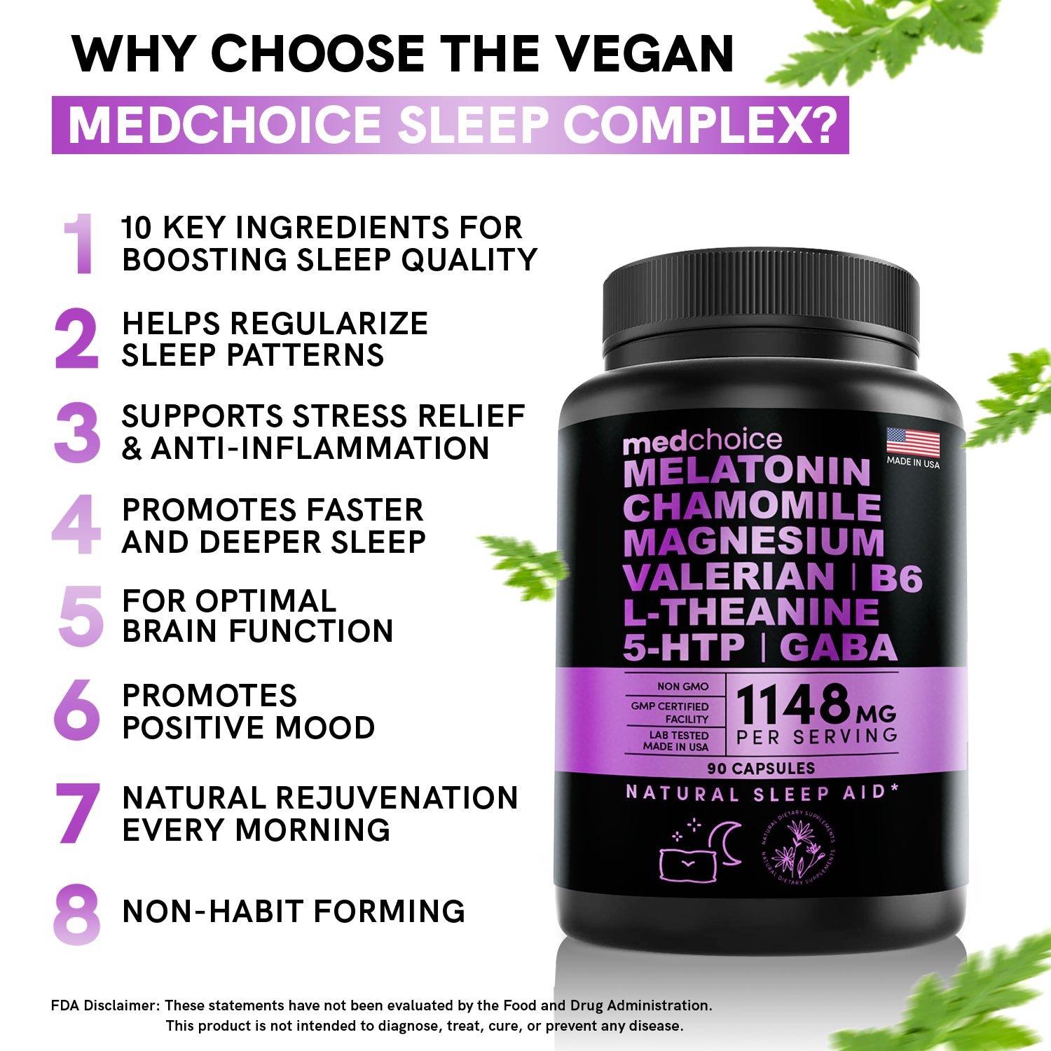 4-in-1 Turmeric Curcumin w Bioperine 2360mg (120 ct) Pack of 3 and 10-in-1 Melatonin 6mg Sleep Support (90 ct) Pack of 1, Sleep Supplements for Adults & Curcumin Supplements for Joint and Digestion - MedChoice