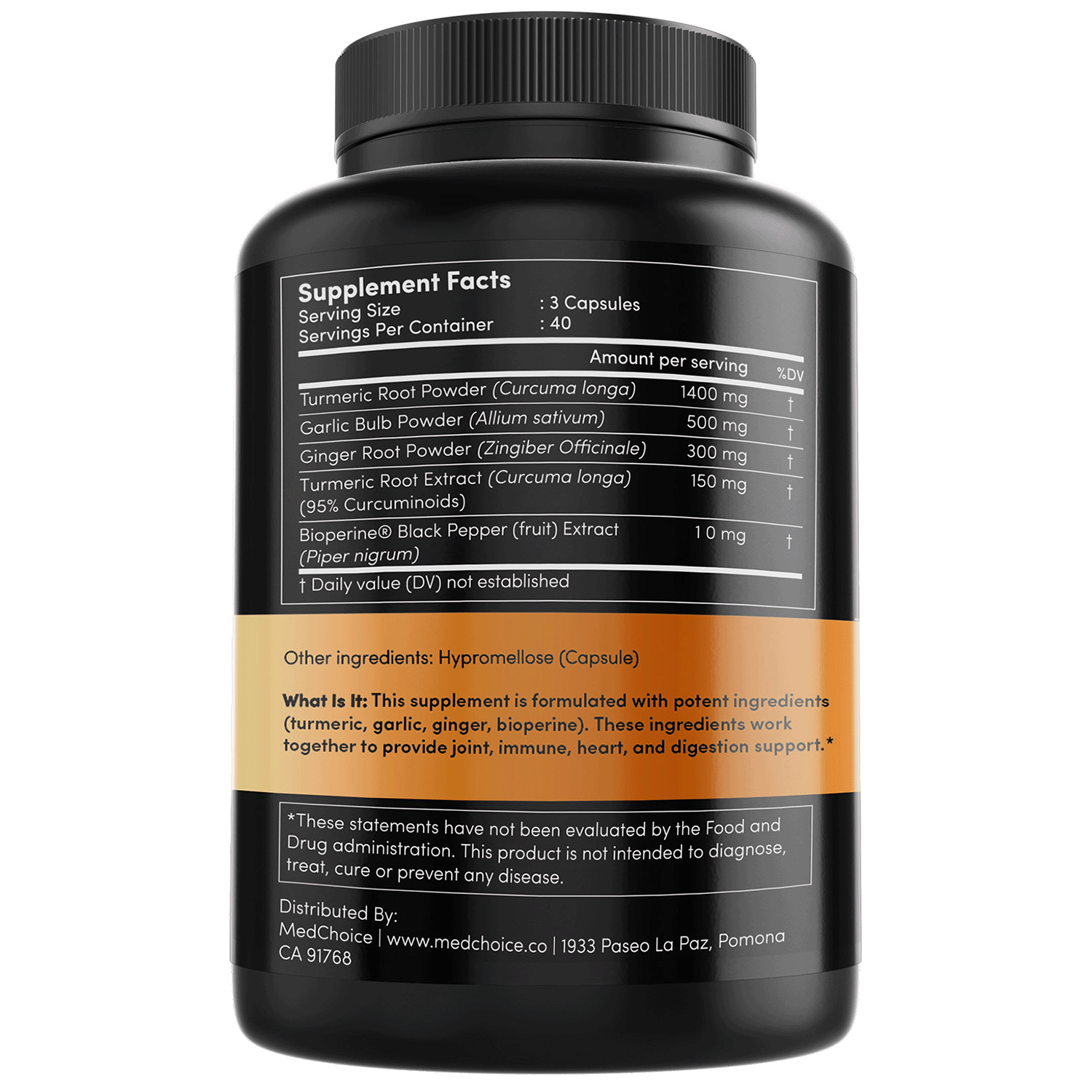 4-in-1 Turmeric Curcumin w Bioperine 2360mg (120 ct) Pack of 3 and 10-in-1 Melatonin 6mg Sleep Support (90 ct) Pack of 1, Sleep Supplements for Adults & Curcumin Supplements for Joint and Digestion - MedChoice