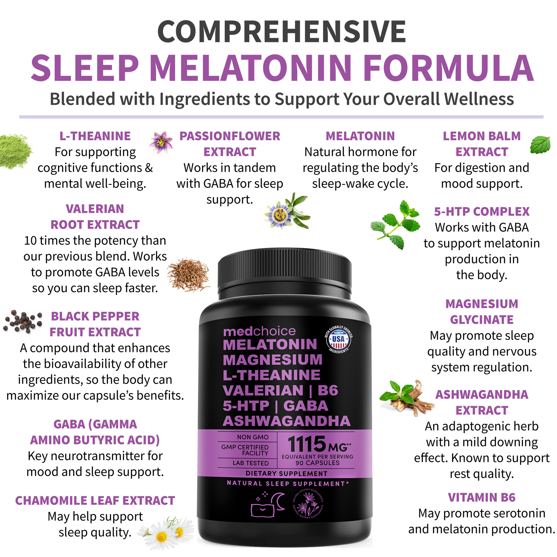 12-in-1 Melatonin Supplement - MedChoice