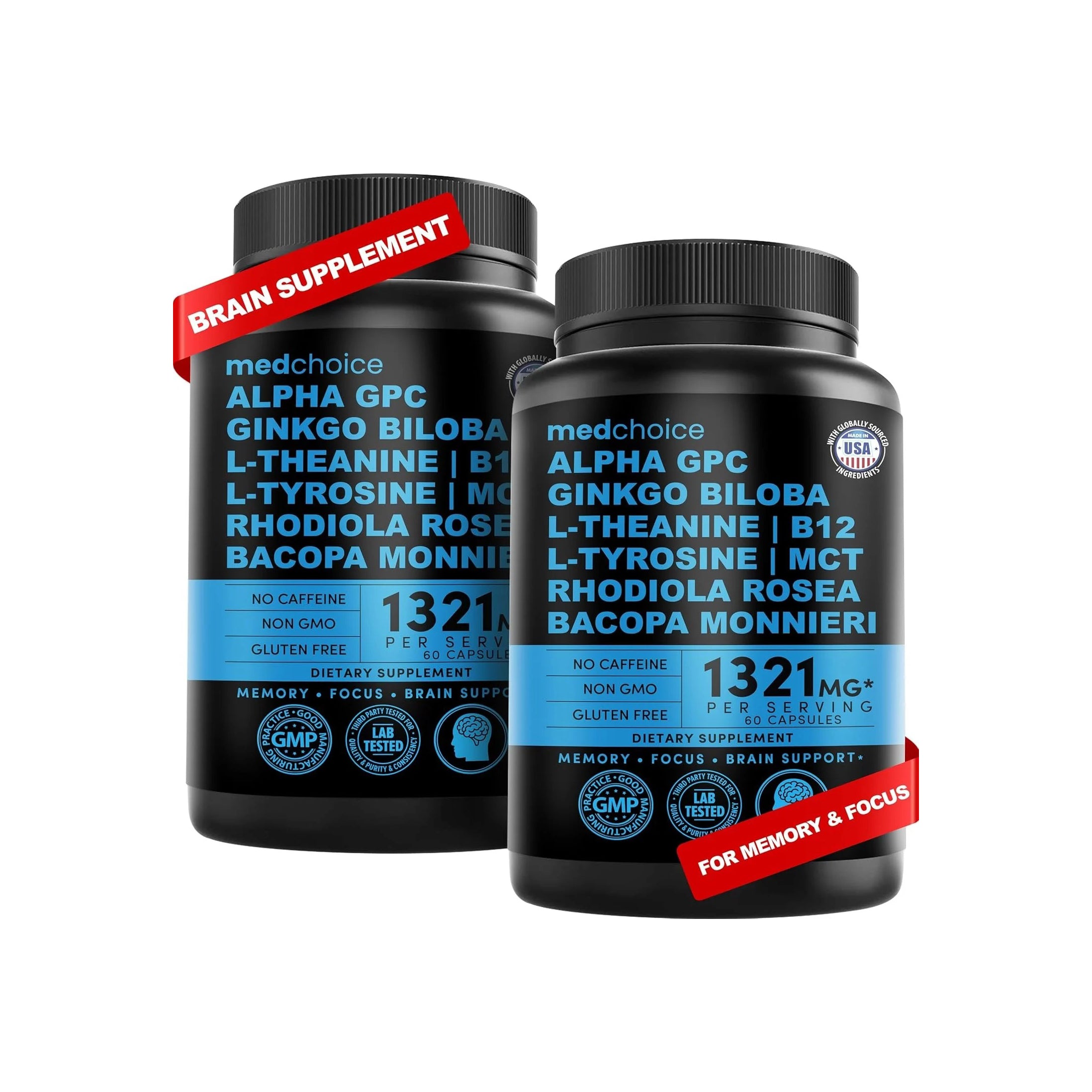 11-in-1 Nootropic Brain Supplement - Caffeine-FREE - MedChoice