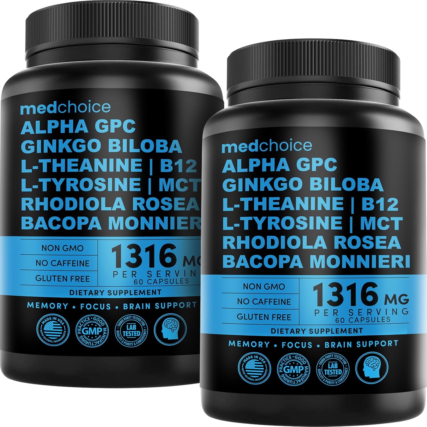 12-in-1 Nootropic Brain Supplement - Caffeine-FREE